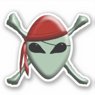  Alien Pirate Jolly Roger