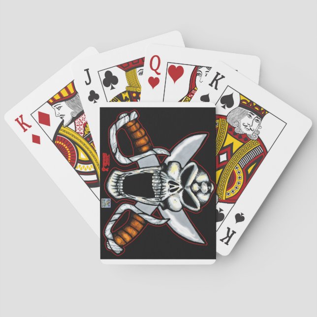 Alien Pirate Playing Cards (Back)