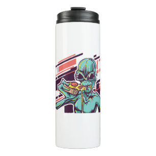 Alien Pizza Thermal Tumbler