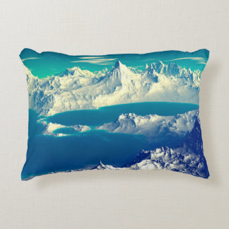 Alien Planet - 3D ed Computer Artwork. Rocks and s Accent Pillow