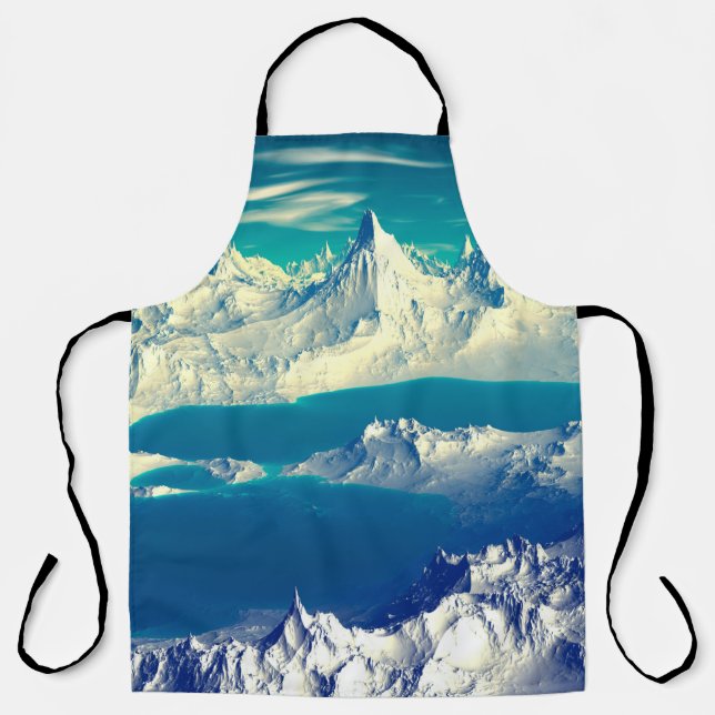 Alien Planet - 3D ed Computer Artwork. Rocks and s Apron (Front)