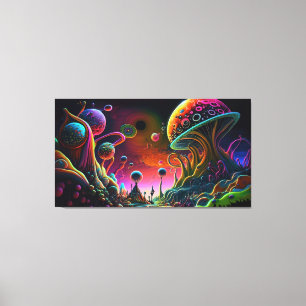 Alien planet canvas print