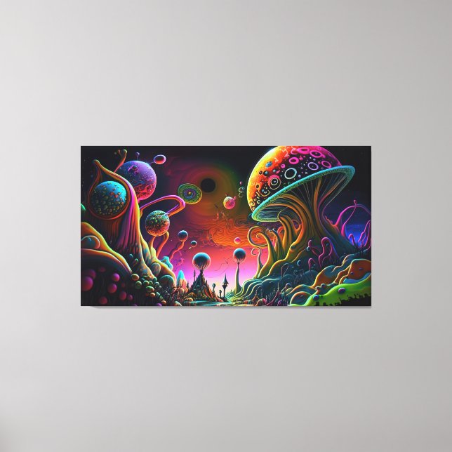 Alien planet canvas print (Front)