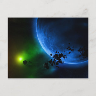 Alien Planets Postcard