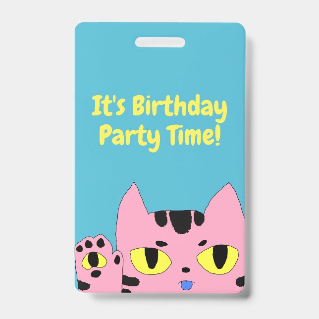 Alien Pocket Cat Badge (Front)