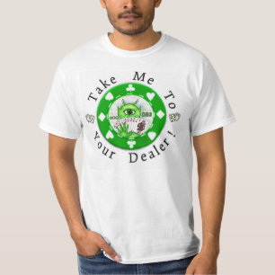 Alien Poker Chip Men's T-Shirt