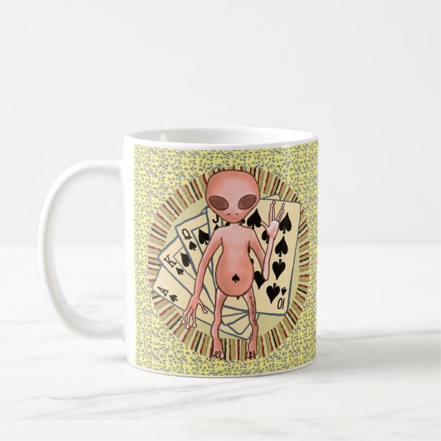 Alien Poker  mug (Left)