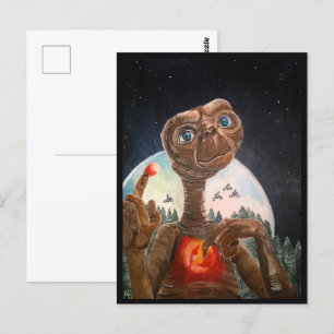 Alien Portrait Painting by Alfred Fox Collectible Postcard
