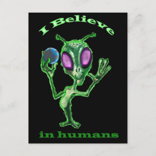Alien post card