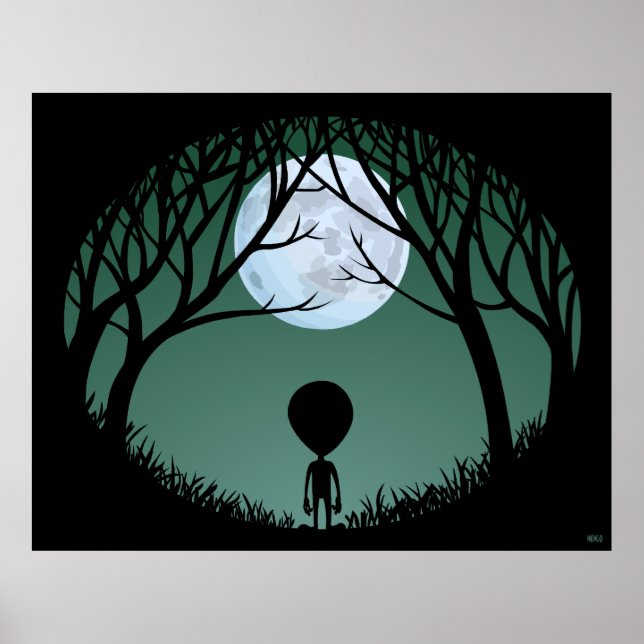 Alien Poster Extraterristrial Print Alien Poster (Front)