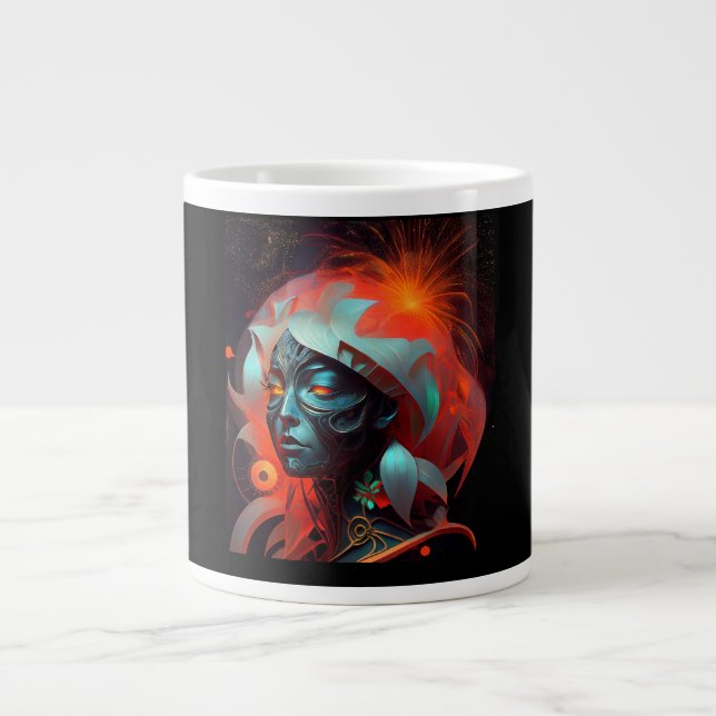 Alien Princess Large Coffee Mug (Front)