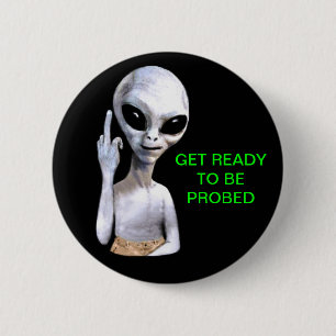 Alien Probe 2 Inch Round Button