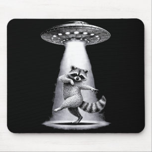 Alien Raccoon Performs Meme Silly Dabbing Dance Mu Mouse Pad