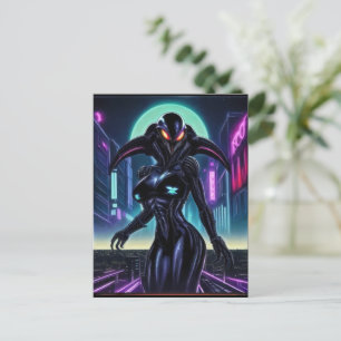Alien Raven 10 Postcard