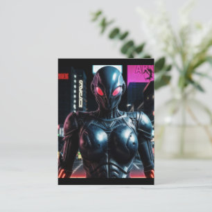 Alien Raven 25 Postcard