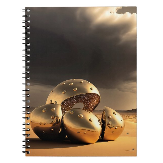 Alien Relics in the Desert Notebook (Front)