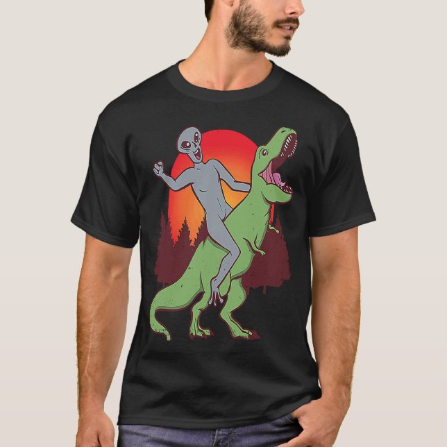 Alien Rex Dinosaur Extraterrestrials   Alien Rex T-Shirt (Front)