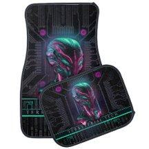 Alien, Ride, car, auto, mat, gift, design, trend.
