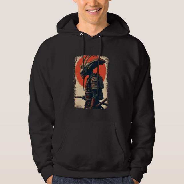 Alien Samurai Tee Japanese Sci-Fi Design Apparel U (Front)