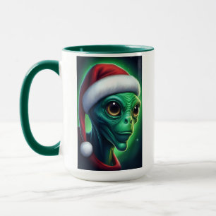Alien Santa Claus Mug