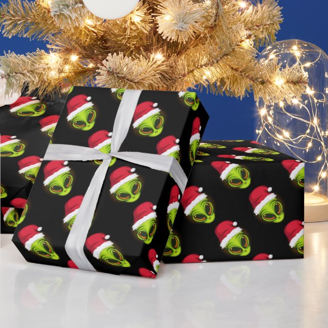 Alien Santa Wrapping Paper (Holidays)