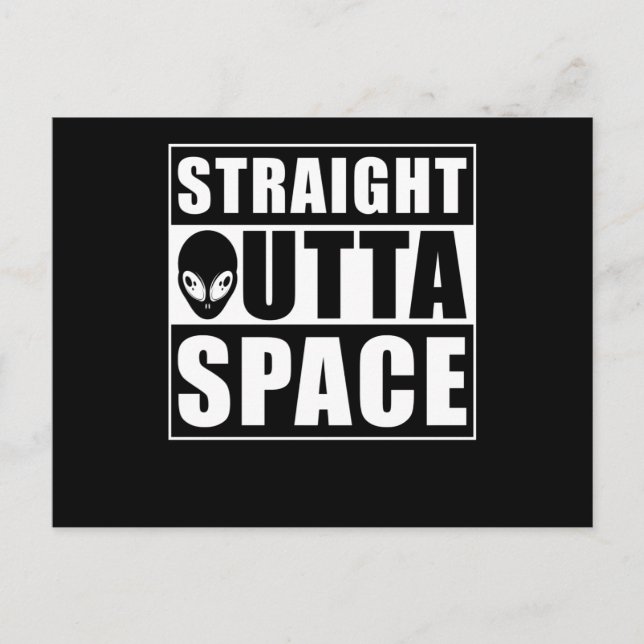 Alien Saying Funny Postcard (Front)