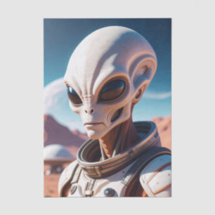 Alien Sci-Fi Decoupage Tissue Paper