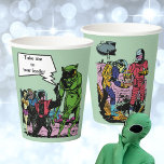 Alien Sci-Fi Science Fiction birthday party Paper Cups<br><div class="desc">Take me to your leader! If you have reach an Earth year that is suitable for a celebration you may want to drink your planet liquid from these paper cups. For all Sci-Fi fans out there.</div>