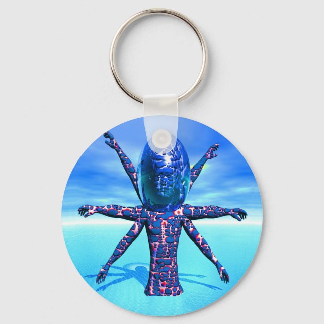 Alien Sculpture Keychain (Front)