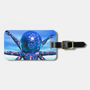 Alien Sculpture Luggage Tag