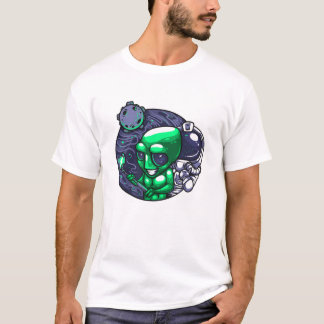 Alien Selfie Snap For Astronomer Teacher Space Fan T-Shirt