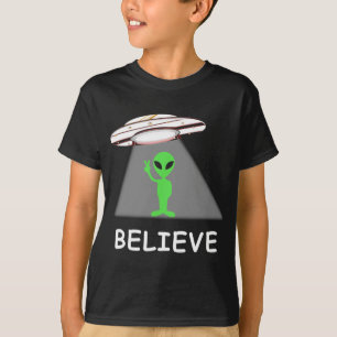 Alien Shirt - I Believe New Cool Ufo 