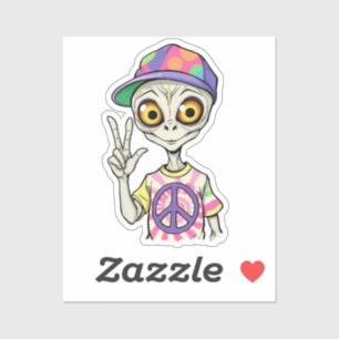 Alien shows the Hand Peace Sign 1