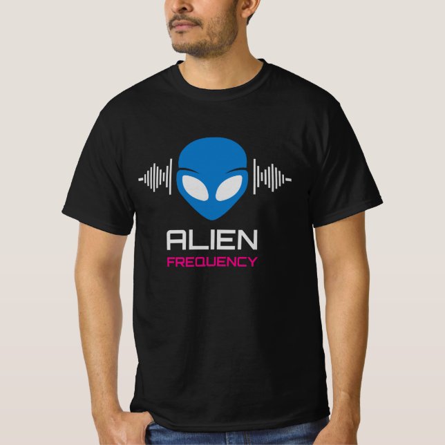 Alien Signal Cosmic Frequency T-Shirt (Front)