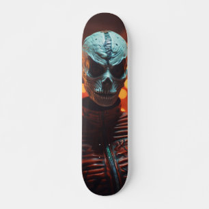 Alien Skateboard Looking Straight Ahead