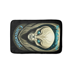 Alien skull Head Thunder_Cove Bath Mat