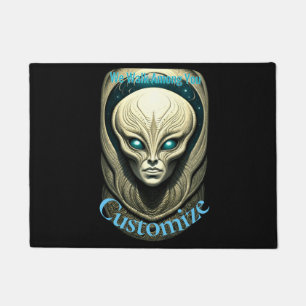 Alien skull Head Thunder_Cove  Doormat