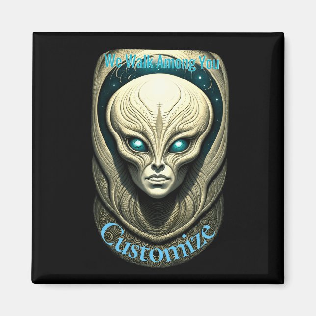 Alien skull Head Thunder_Cove  Magnet (Front)