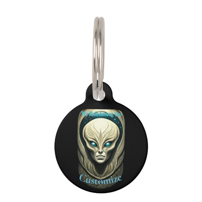 Alien skull Head Thunder_Cove  Pet Tag (Front)