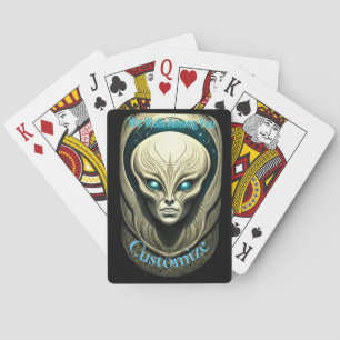 Alien skull Head Thunder_Cove Playing Cards