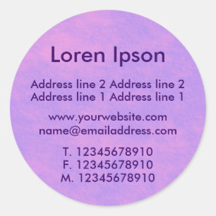 Alien Sky Business / Profile Classic Round Sticker