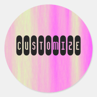 Alien Sky - Template Classic Round Sticker