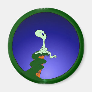 Alien skywatching colour magnet