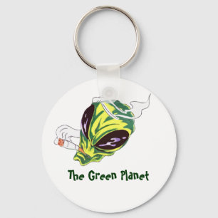 Alien Smoking Keychain