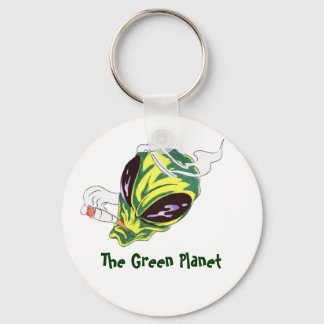 Alien Smoking Keychain