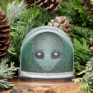 Alien Snow Globes Custom Cute Alien Snow Globes Snowglobe