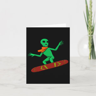 Alien Snowboarding Hob Card