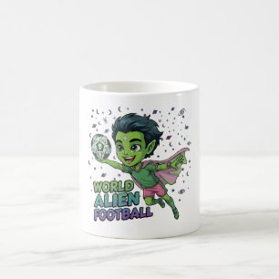 Alien Soccer Player Space Football Kid Design Coffee Mug