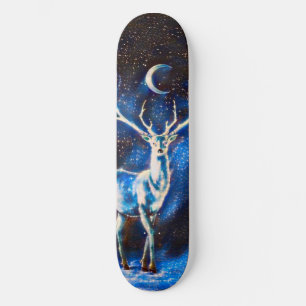 Alien Space Deer Custom Pro Park Board Skateboard
