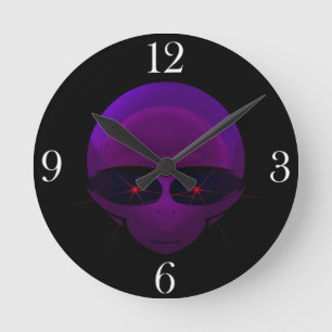 Alien Space Pilot Fun E.T. Sci-fi Wall Horloge